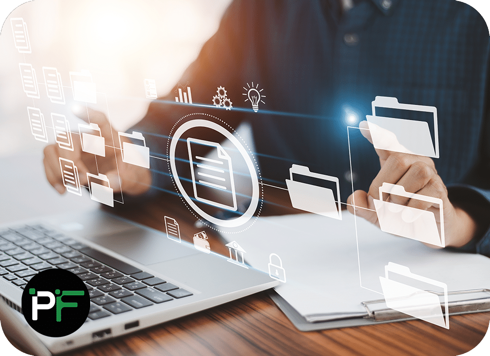 A visual representation of advanced file management tools, demonstrating custom enterprise software development designed for growing businesses.